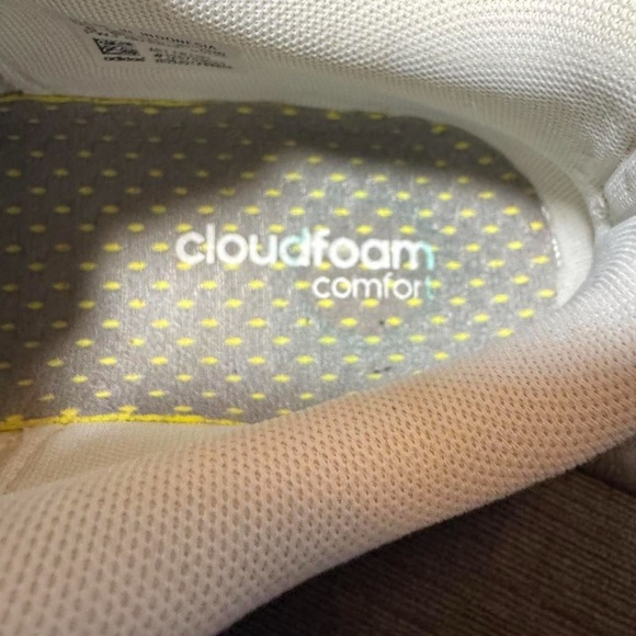 Adidas Grand Court White and Gold Sneakers with Cloudfoam Cushioning - Picture 8 of 8